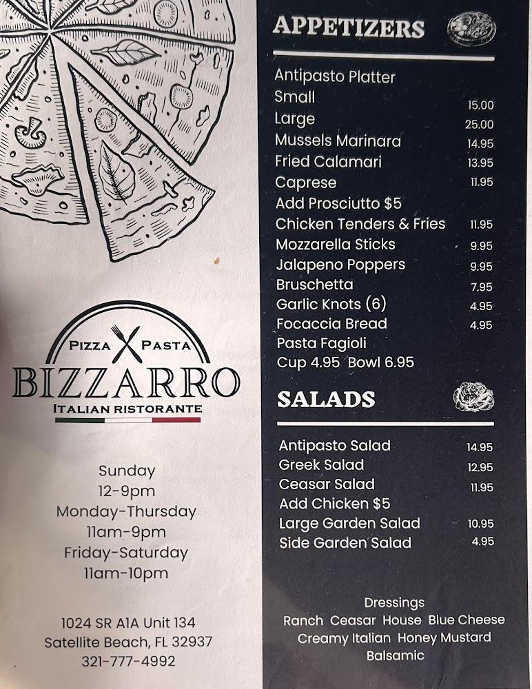 BIZZARRO PIZZA & PASTA Gluten Free Mediterranean Pizza